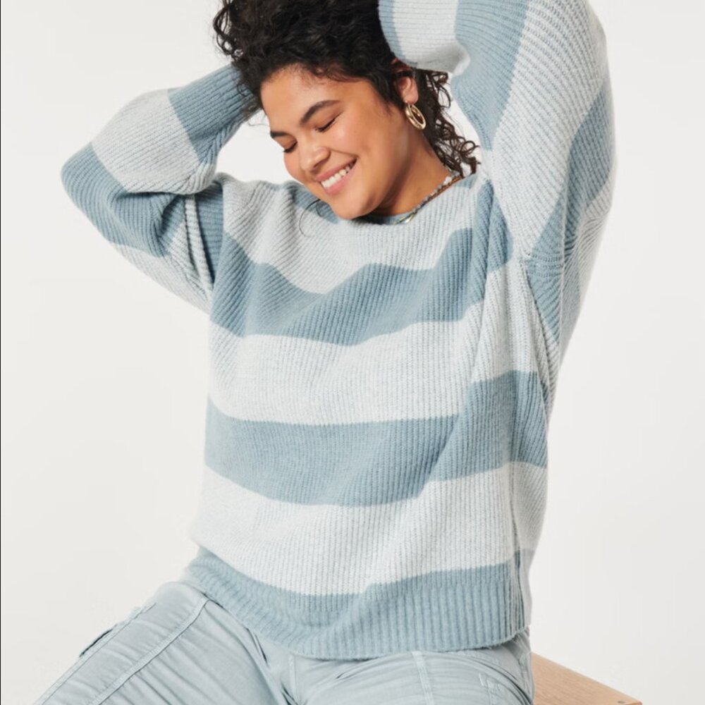 Hollister Big Comfy Striped sweater (sz S)